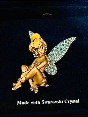 Disney x Swarovski Tinker Bell Crystal Brooch/ Pin Limited Edition New in Box